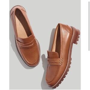 Madewell The Corinne Lugsole Loafer In Leather